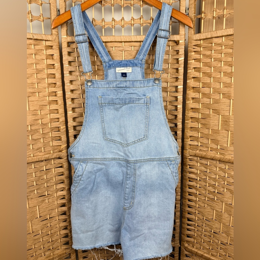 Universal Thread Light Blue Denim Overalls Size 8